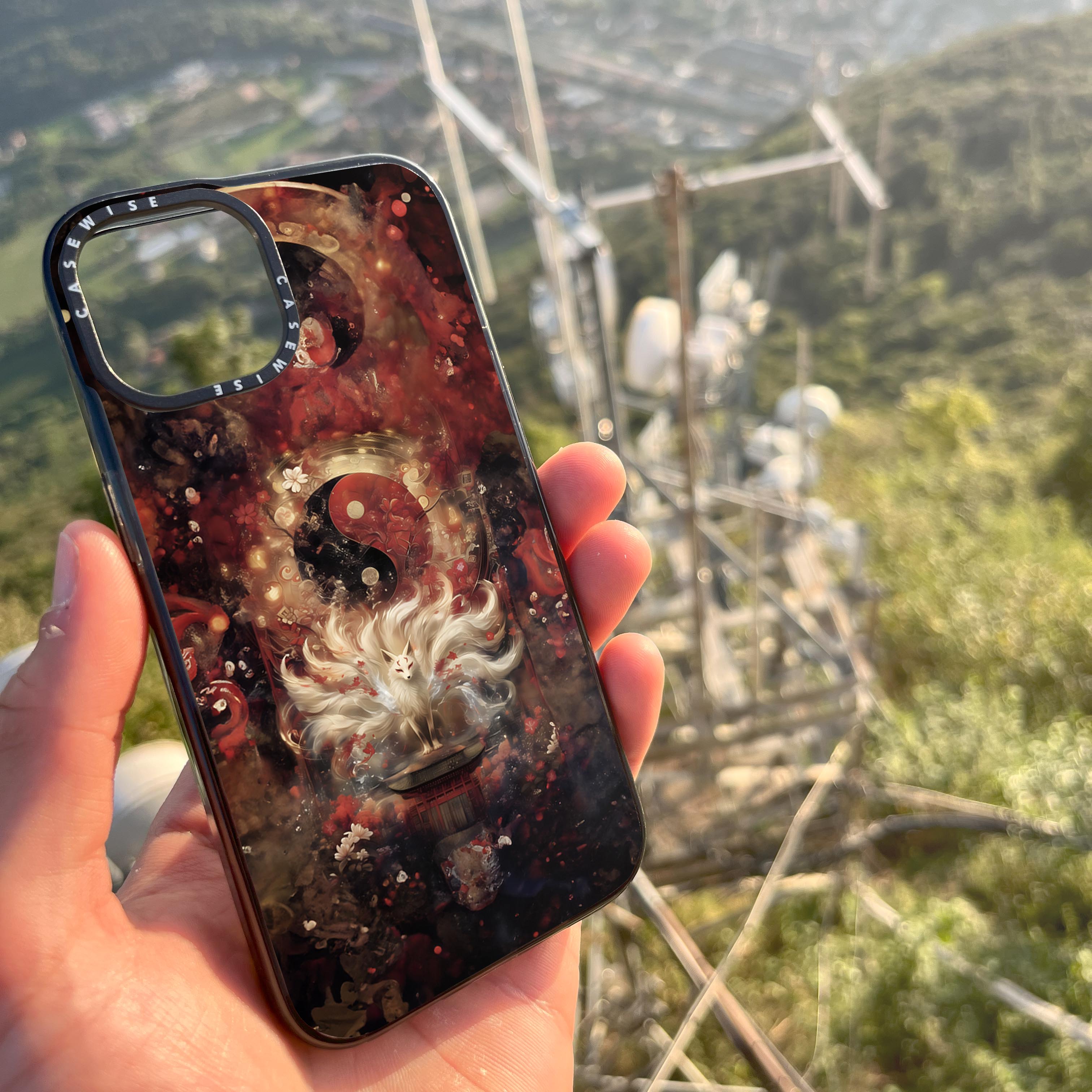 Yin and Yang Kitsune - Etui