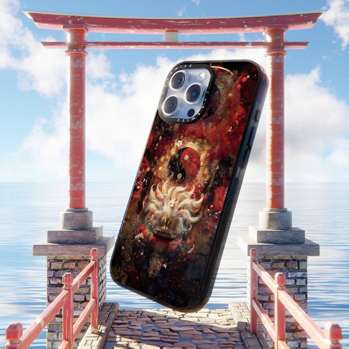 Yin and Yang Kitsune - Etui