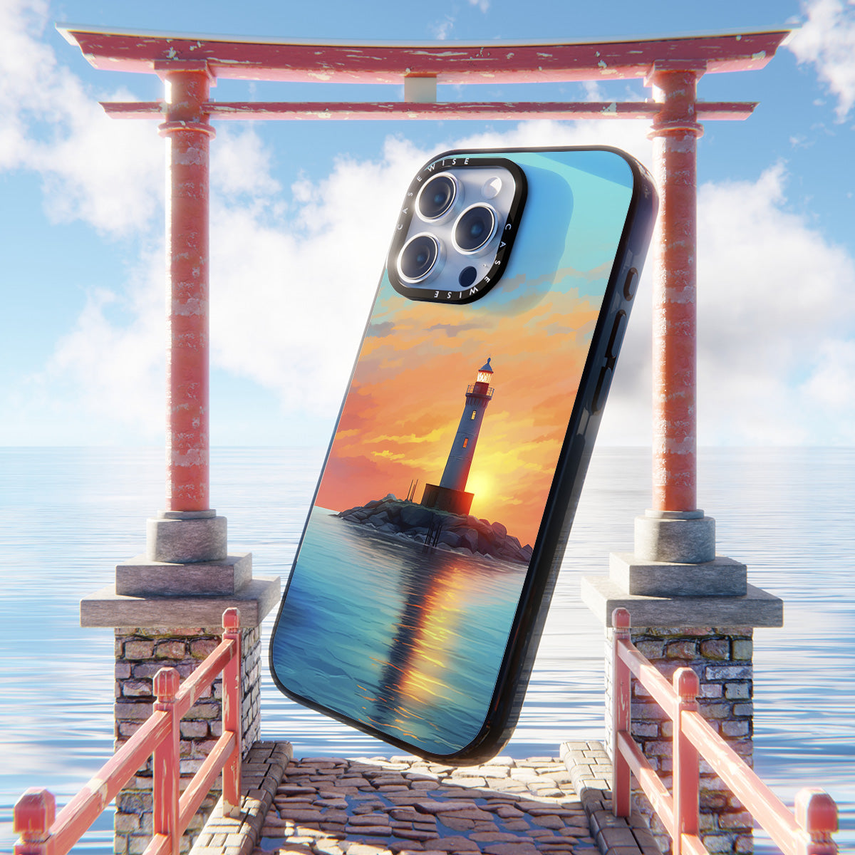 Lighthouse Oil Painting - Etui