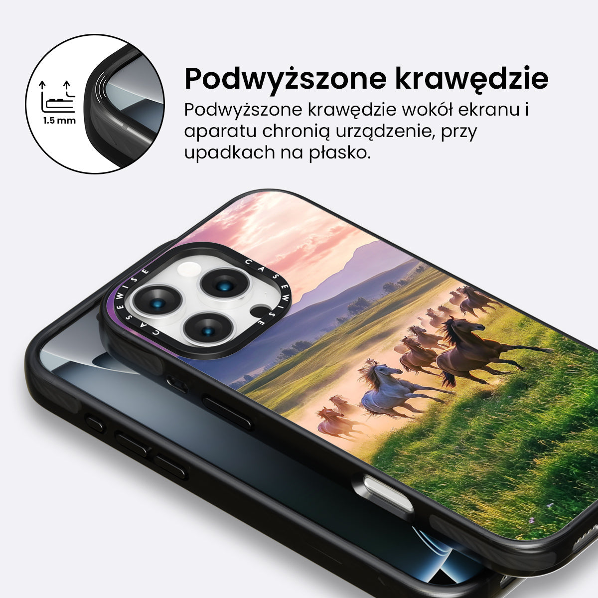 Running Horses Landscape - Etui