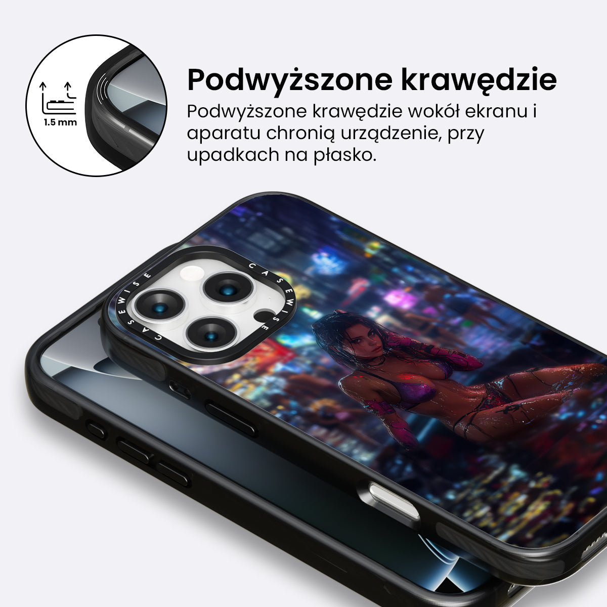 Cyberpunk City Girl - Etui