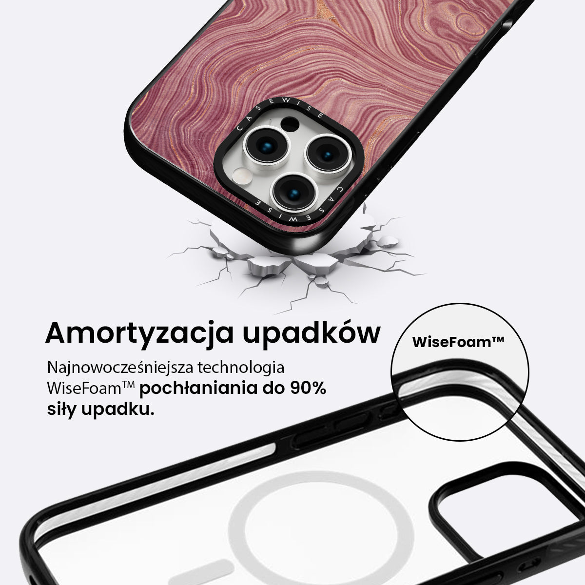 Pink Agate Texture 02 - Etui