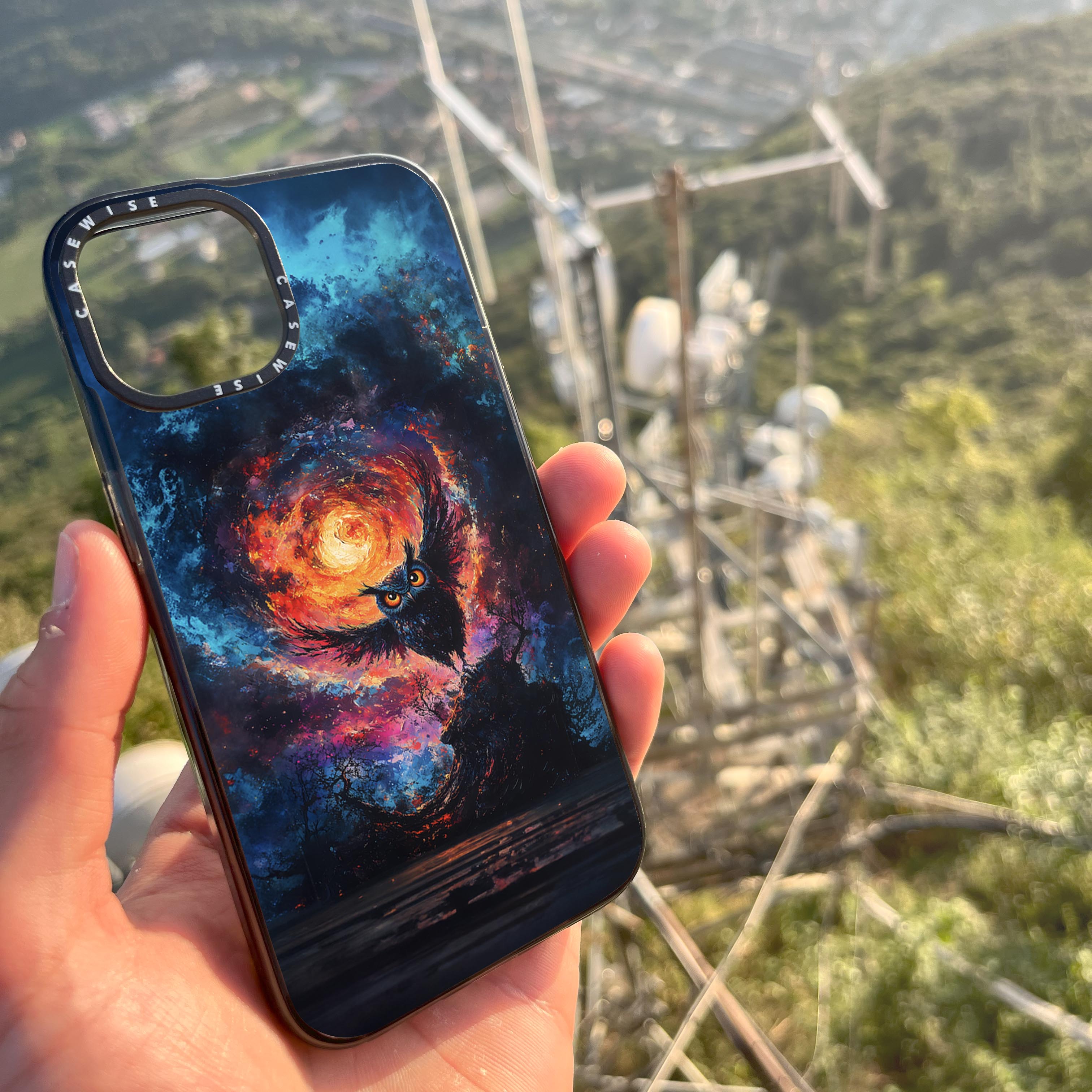 Paradise Owl in Midnight - Etui