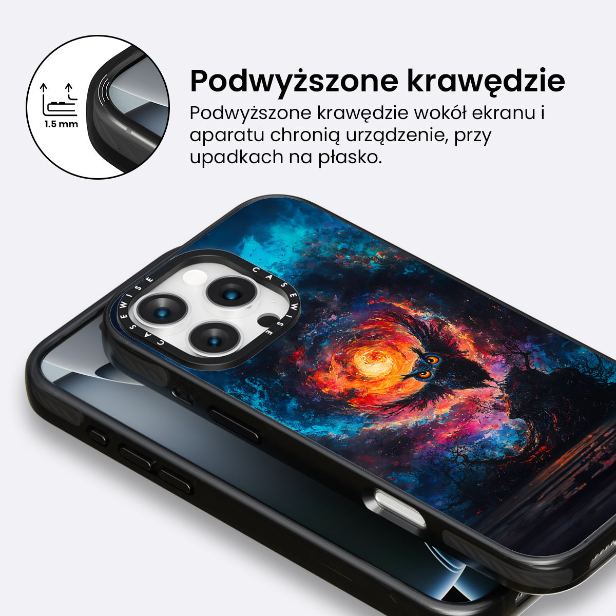 Paradise Owl in Midnight - Etui