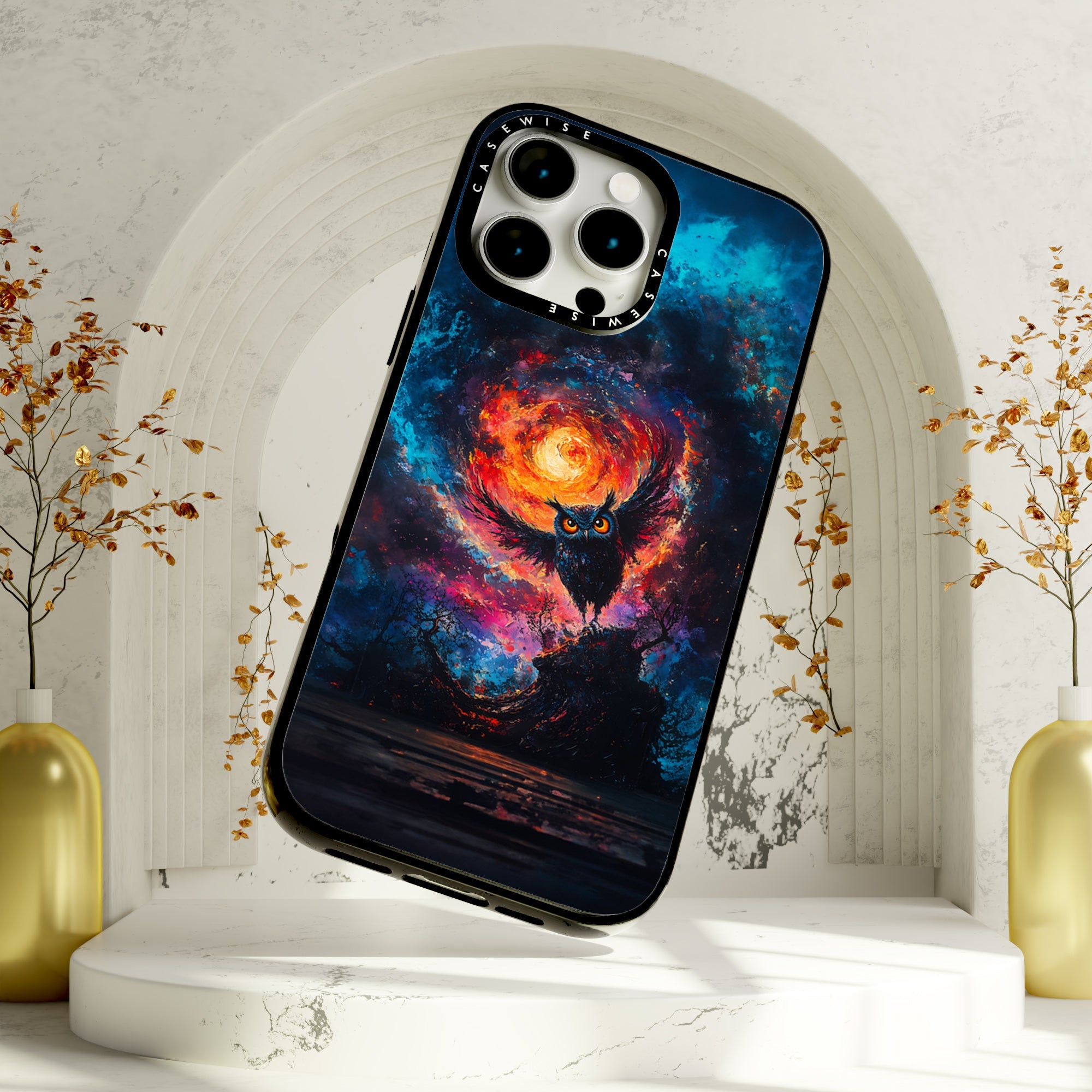 Paradise Owl in Midnight - Etui