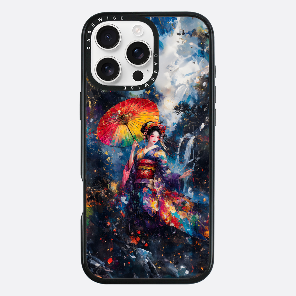 Rainbow Umbrella Geisha - Etui