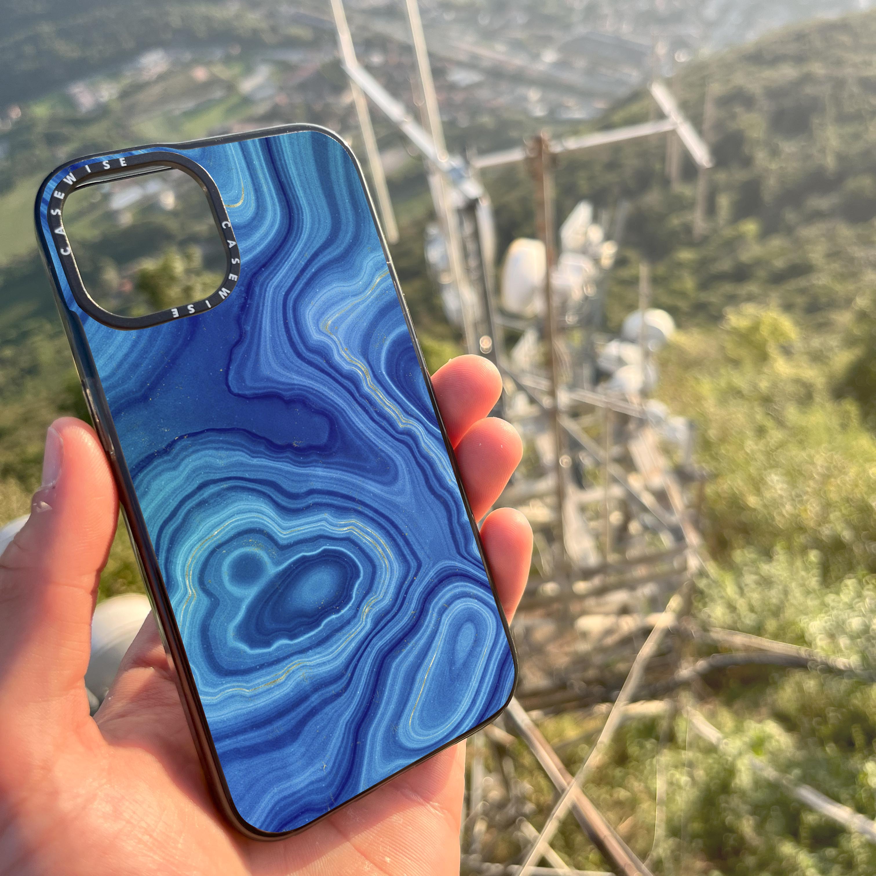 Blue Agate Texture 08 - Etui