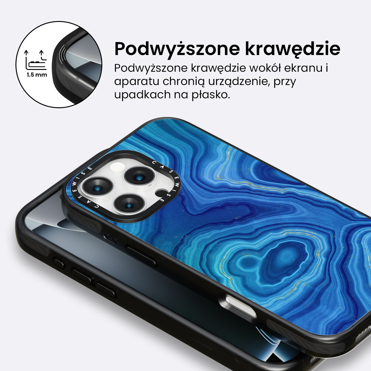 Blue Agate Texture 08 - Etui
