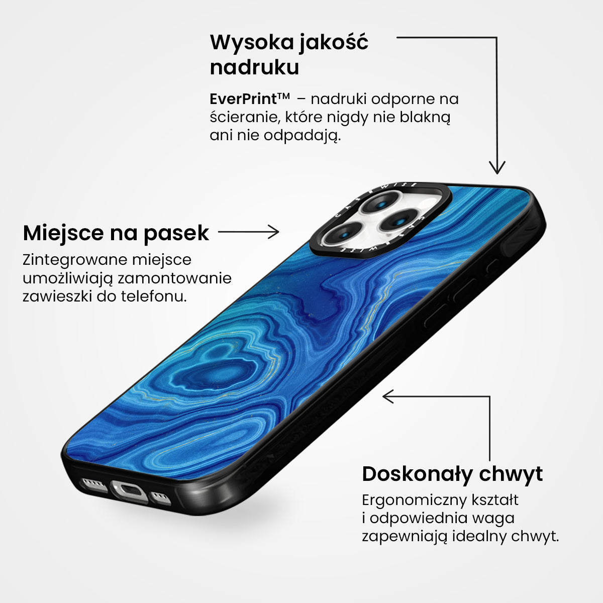 Blue Agate Texture 08 - Etui