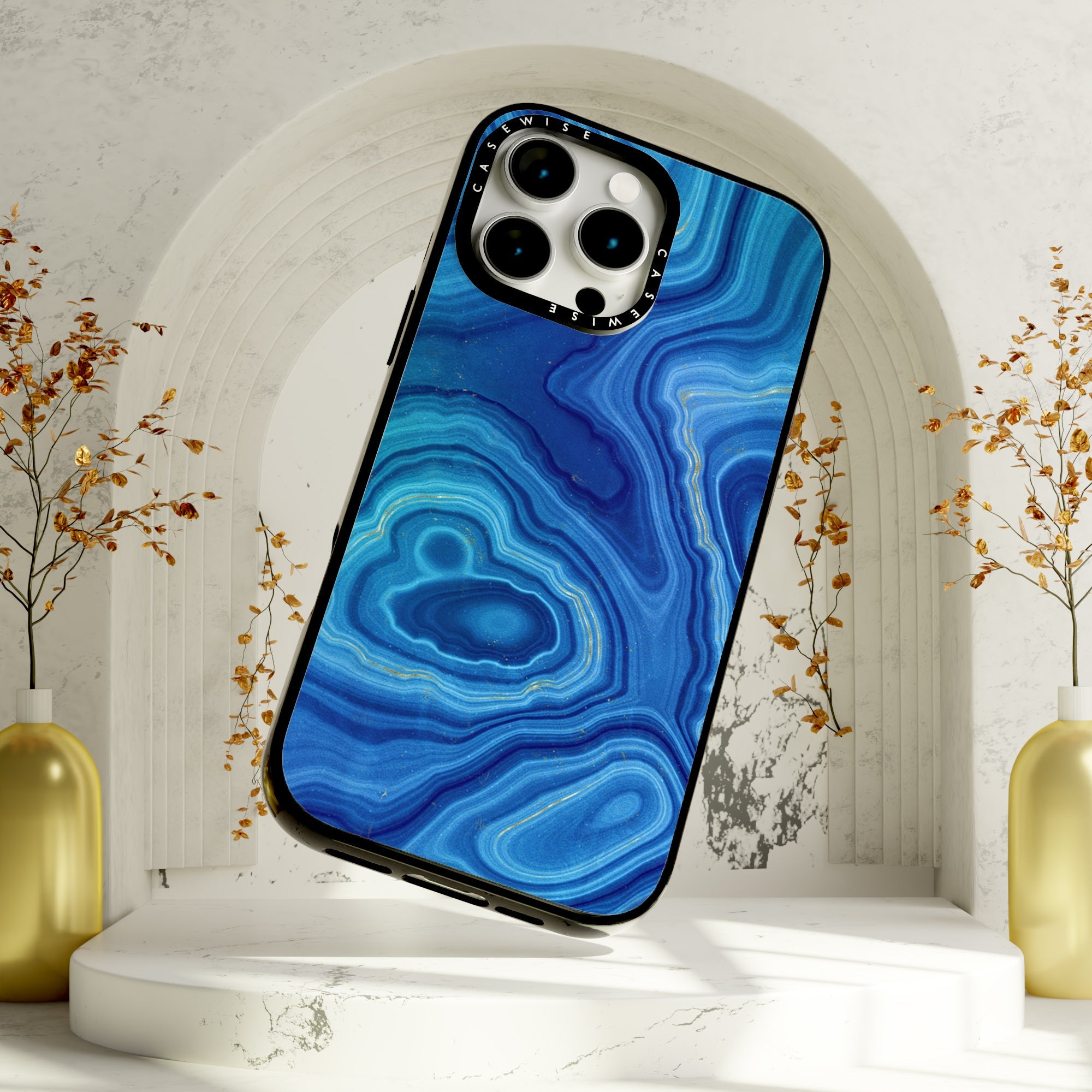 Blue Agate Texture 08 - Etui