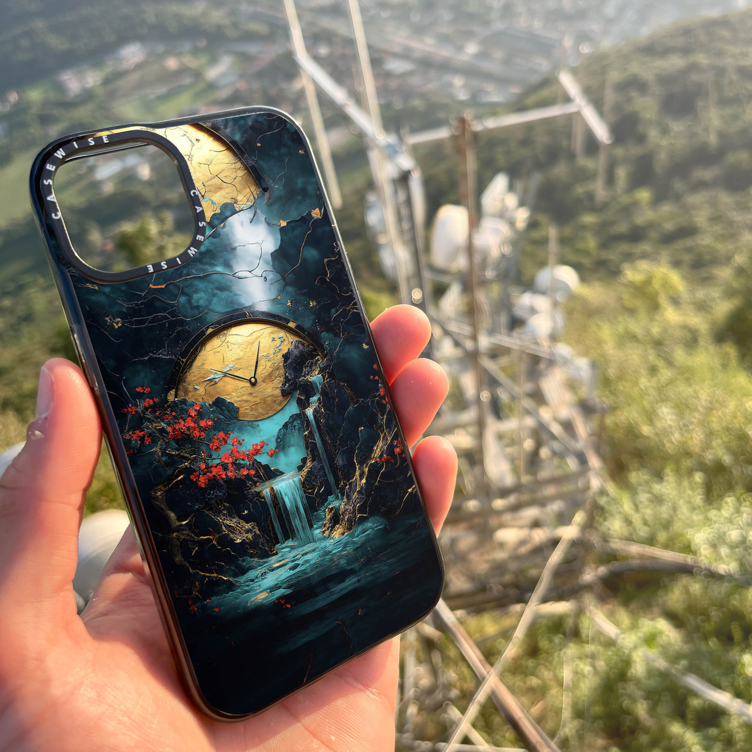 Zegar Emerald Flux - Etui