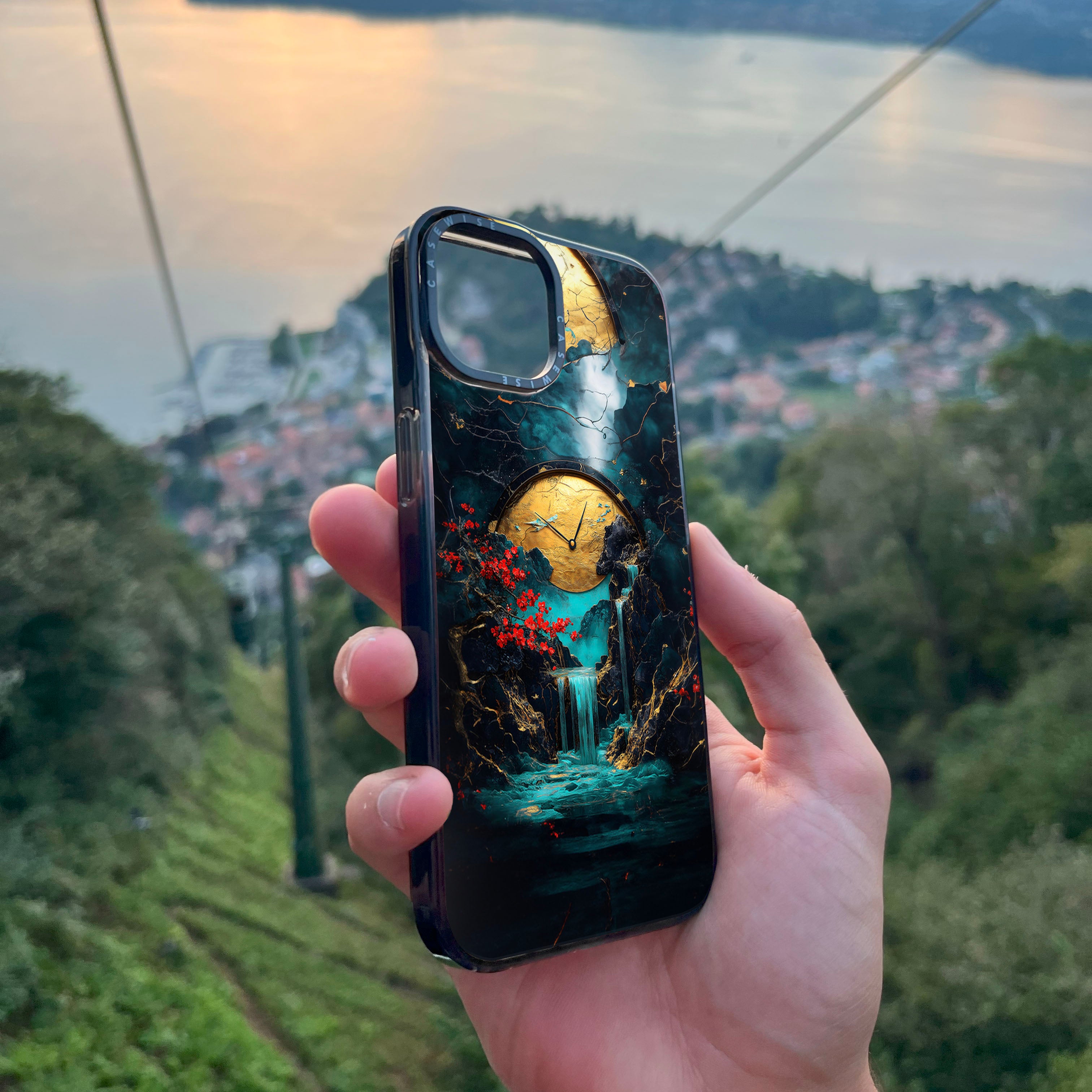 Zegar Emerald Flux - Etui