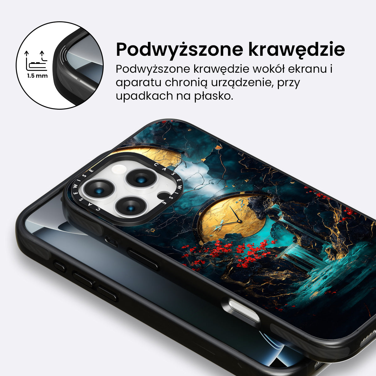 Zegar Emerald Flux - Etui