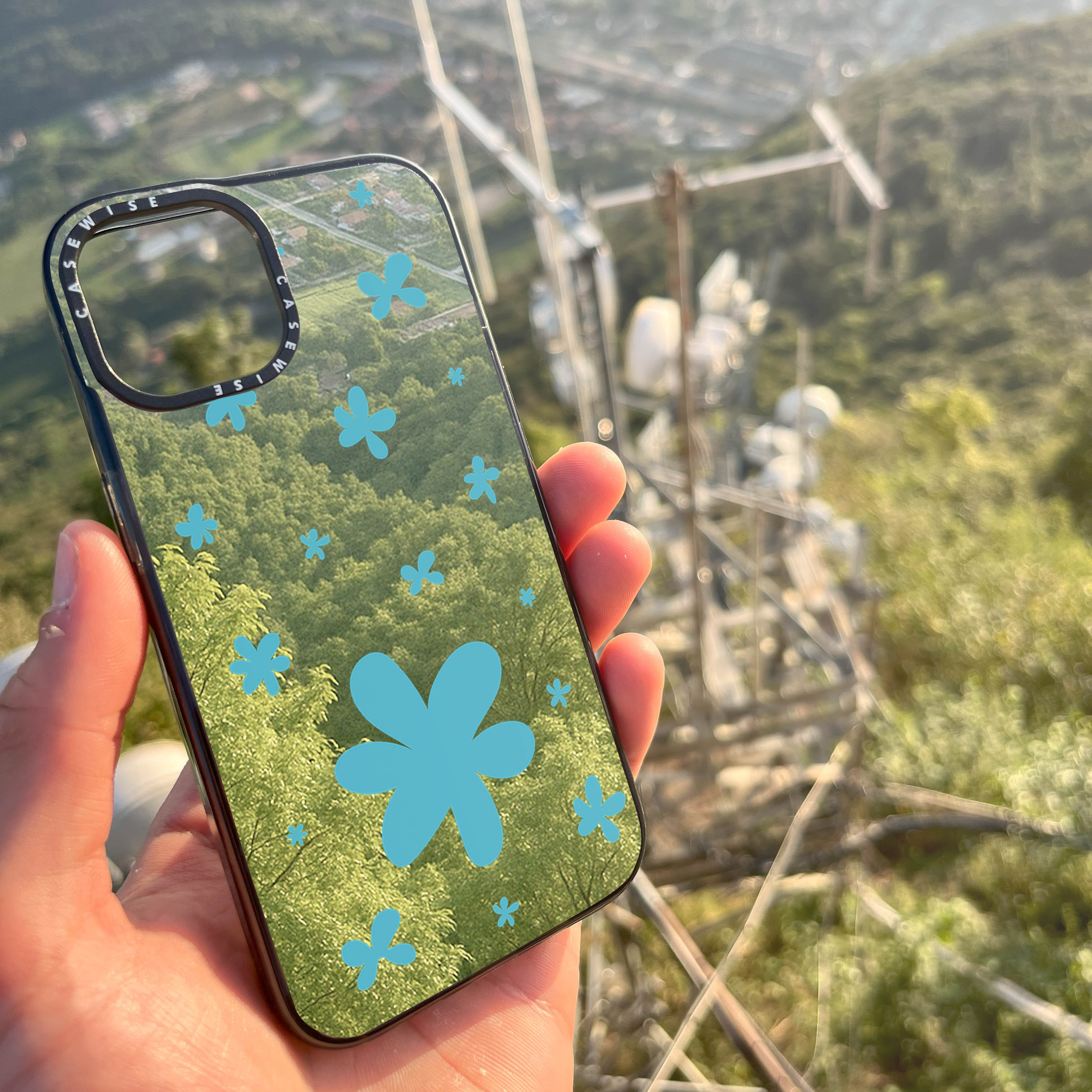 Niebieskie Kwiatki - Etui