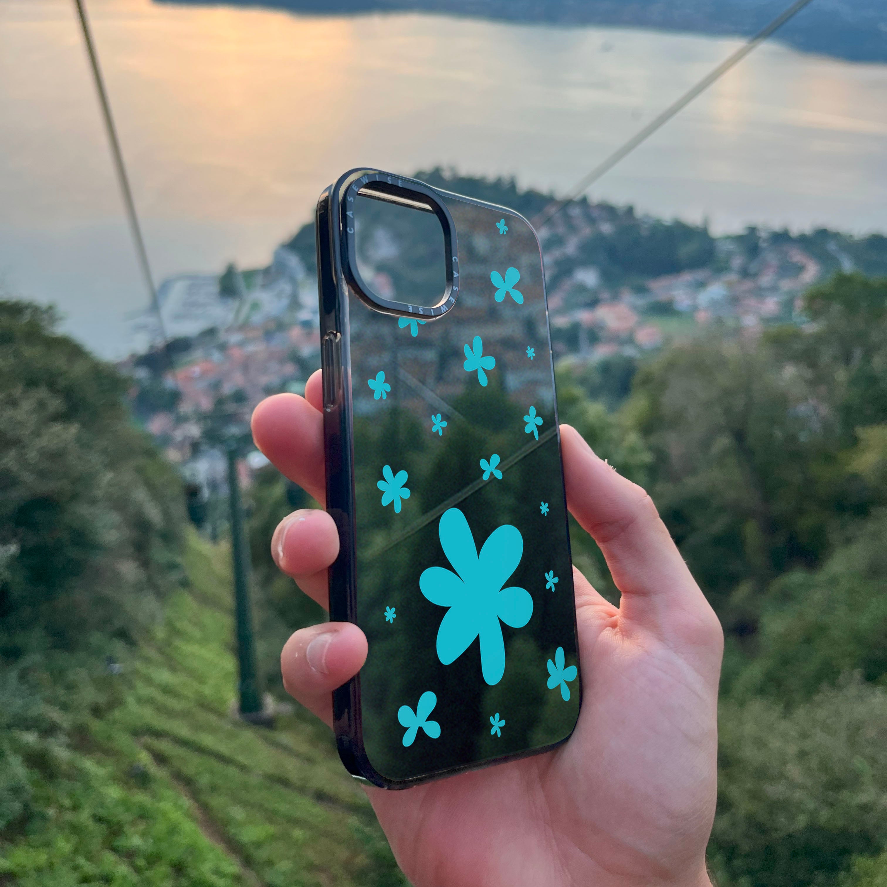 Niebieskie Kwiatki - Etui