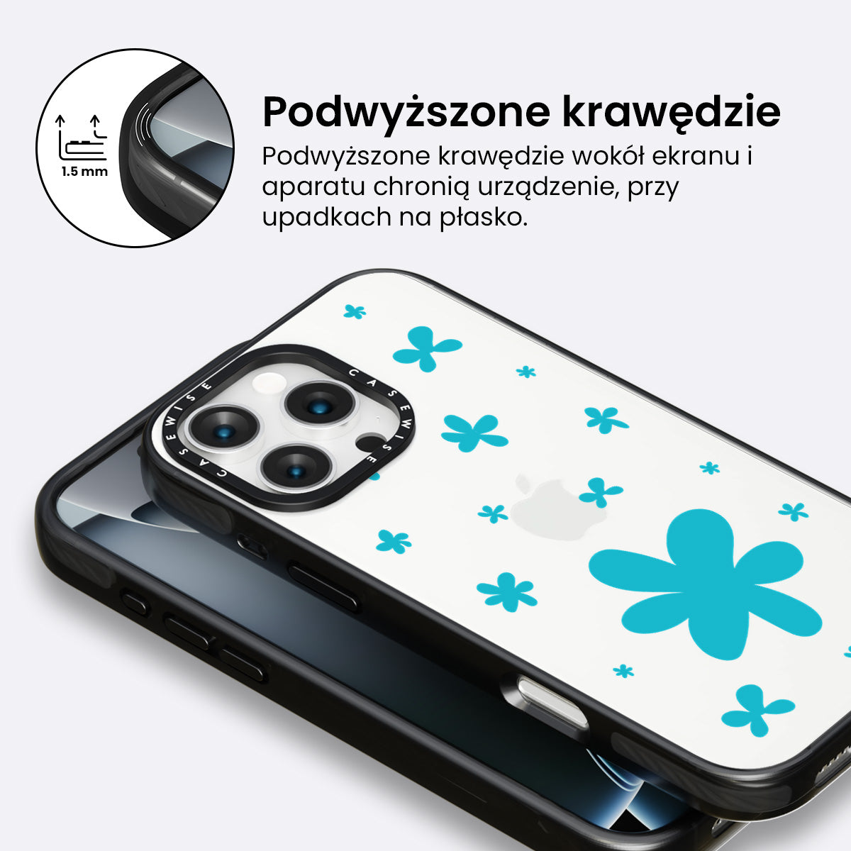 Niebieskie Kwiatki - Etui