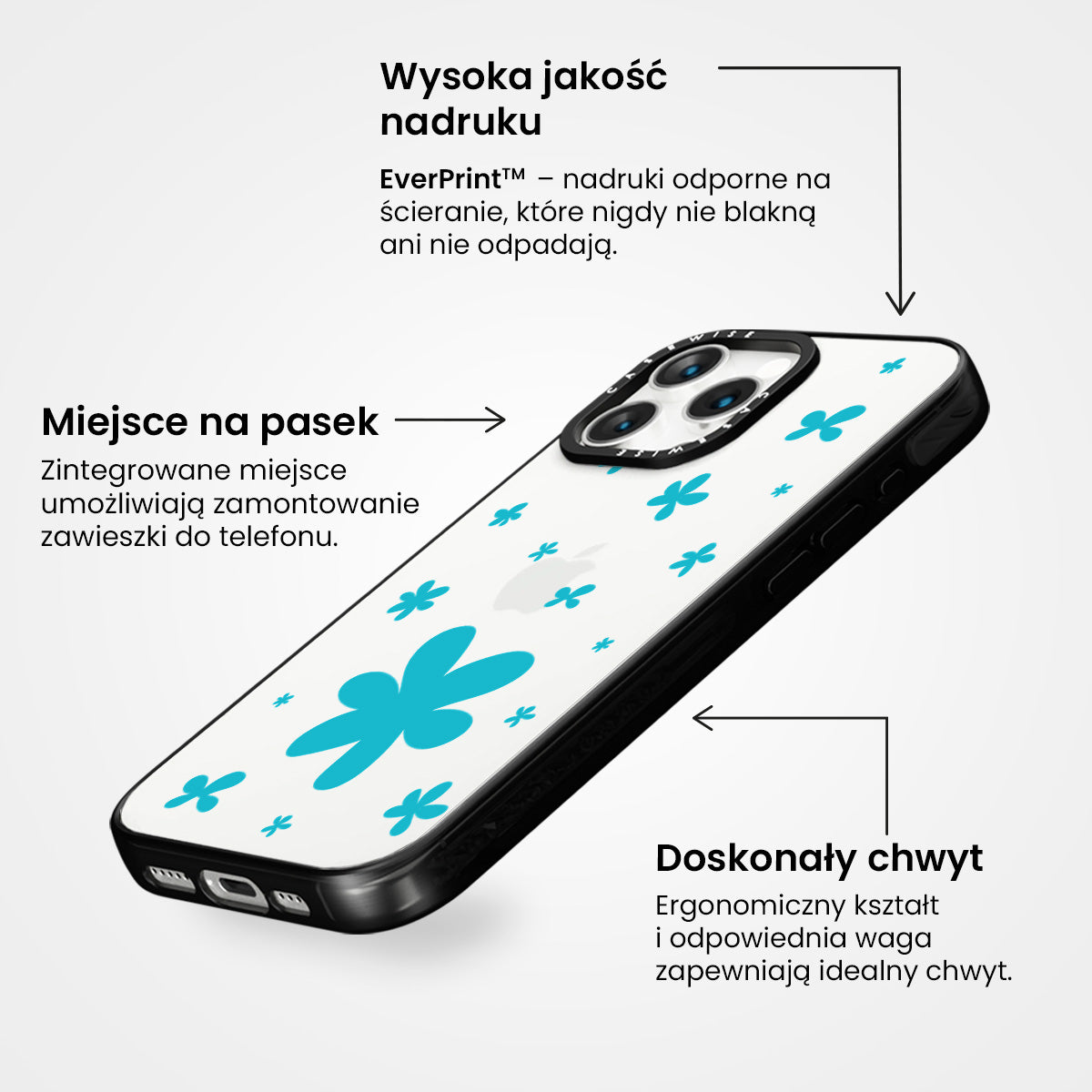 Niebieskie Kwiatki - Etui