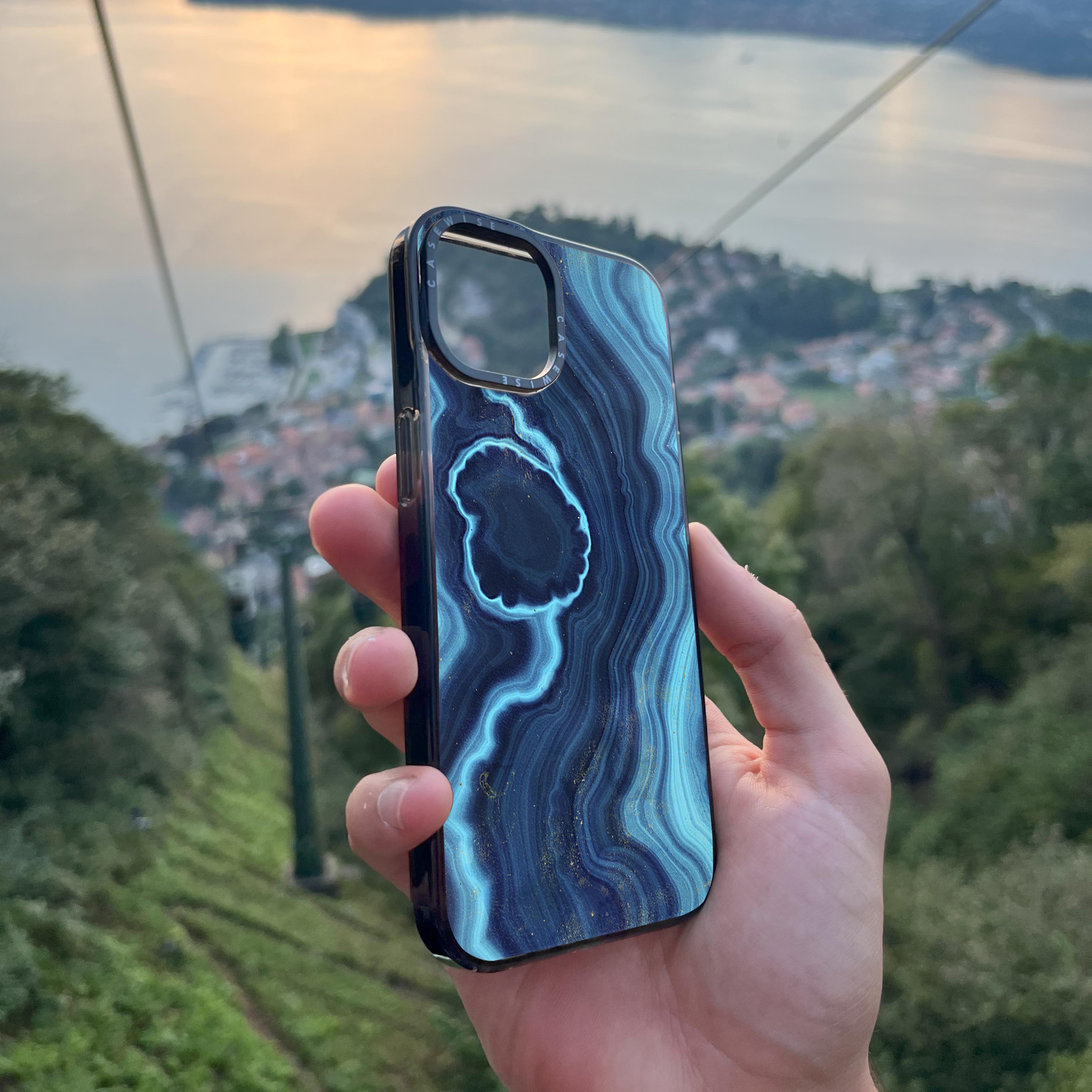 Blue Agate Texture 03 - Etui
