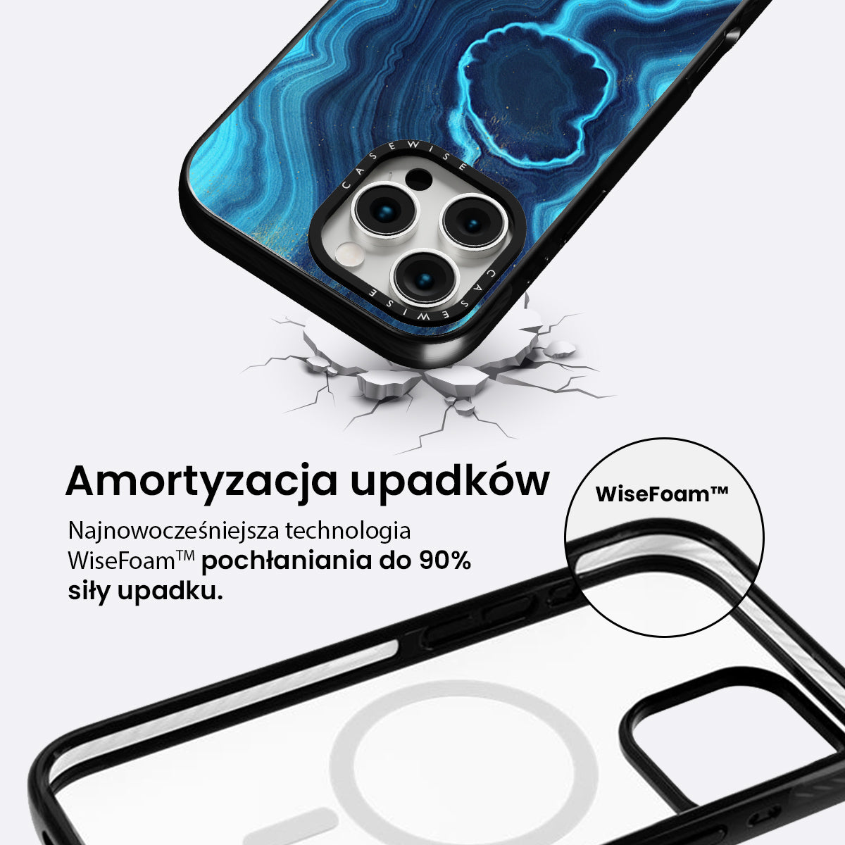 Blue Agate Texture 03 - Etui