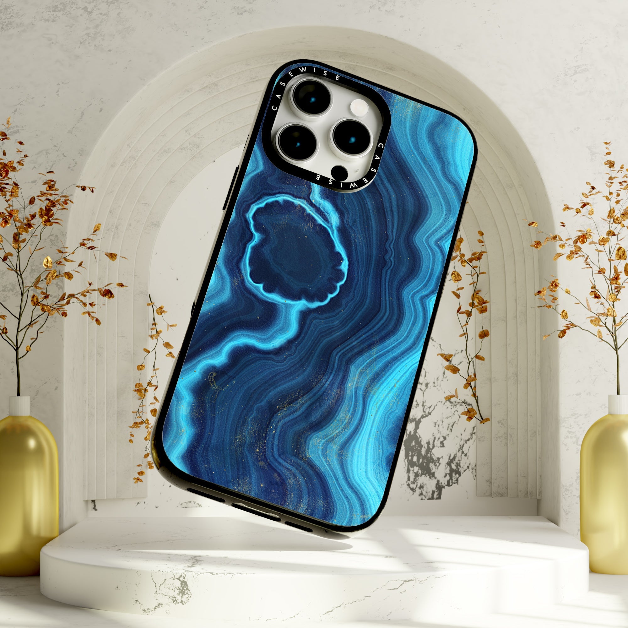 Blue Agate Texture 03 - Etui