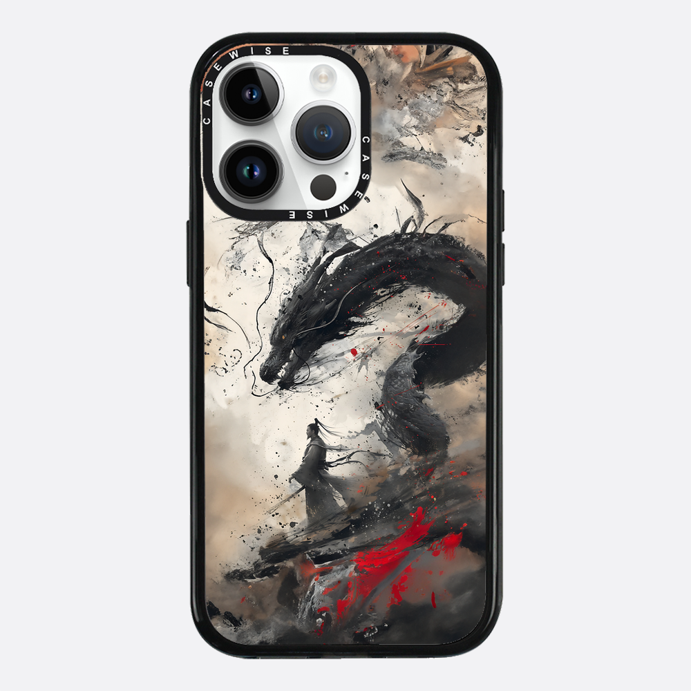 Vintage Japanese Samurai Dragon - Etui