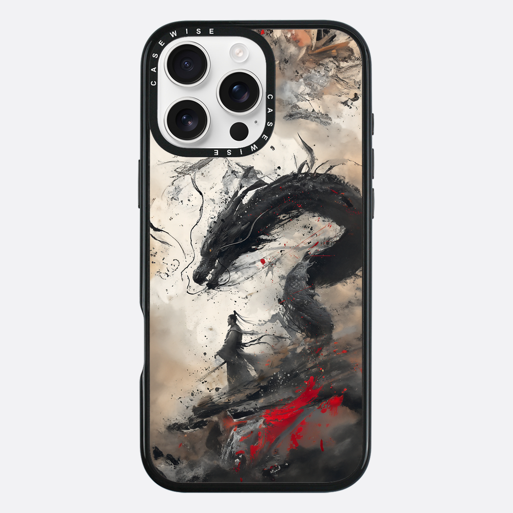 Vintage Japanese Samurai Dragon - Etui