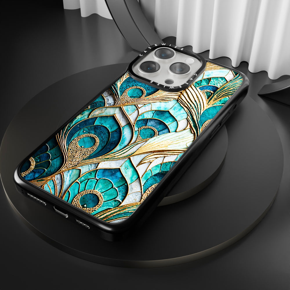 Abstract Peacock Feather Pattern - Etui
