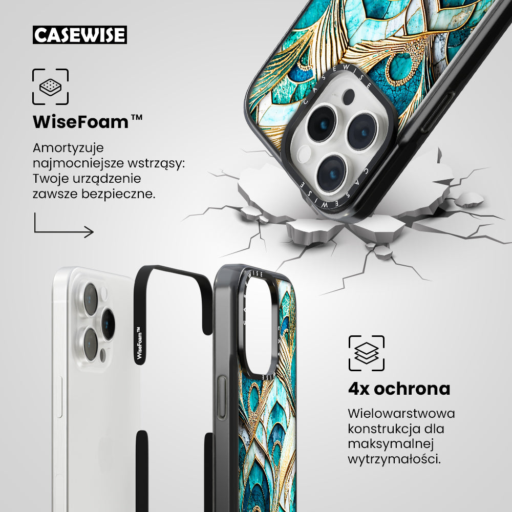Abstract Peacock Feather Pattern - Etui