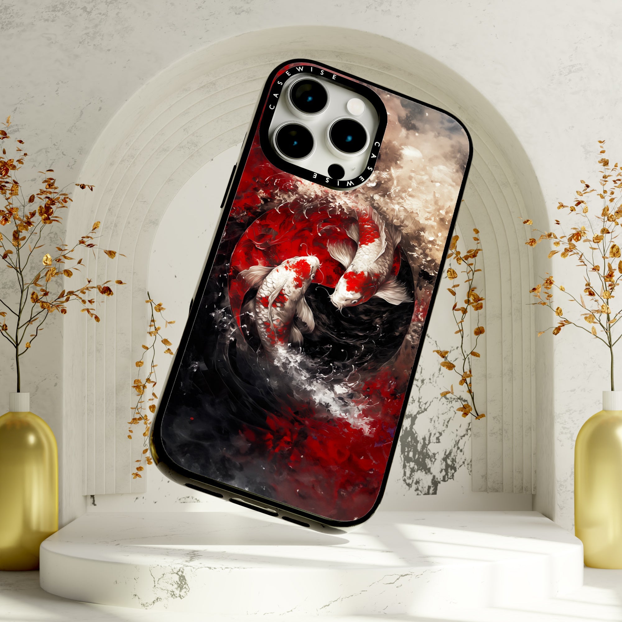 Yin and Yang Cherry Blossom - Etui