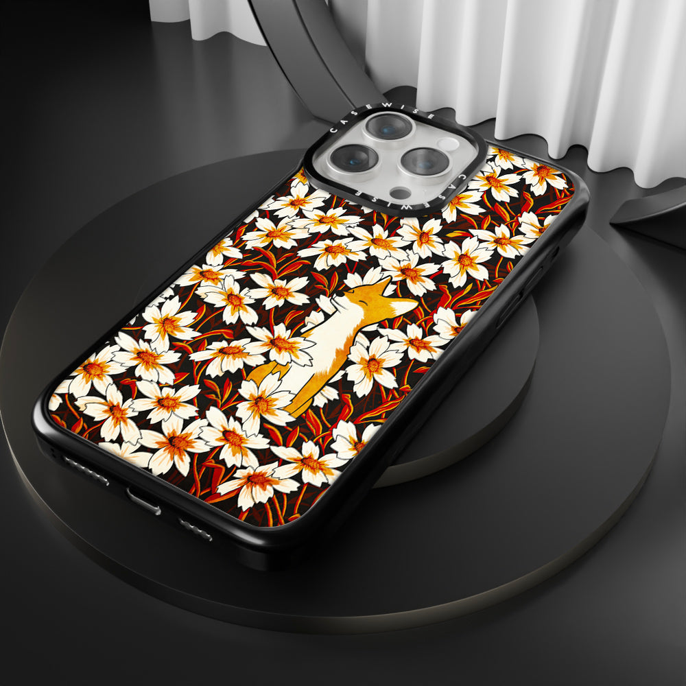 Happy fox and flowers - Etui