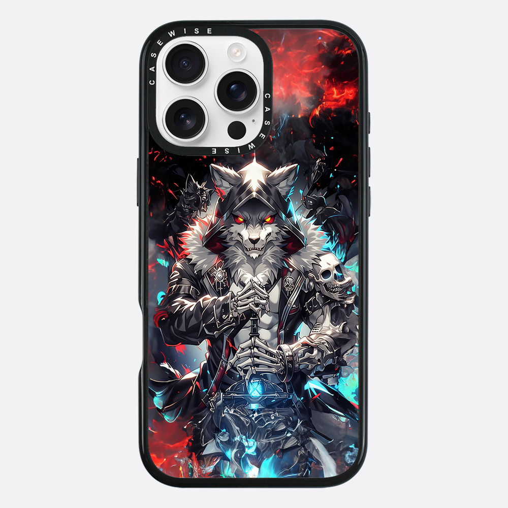 Skeleton Skull Wolf - Etui