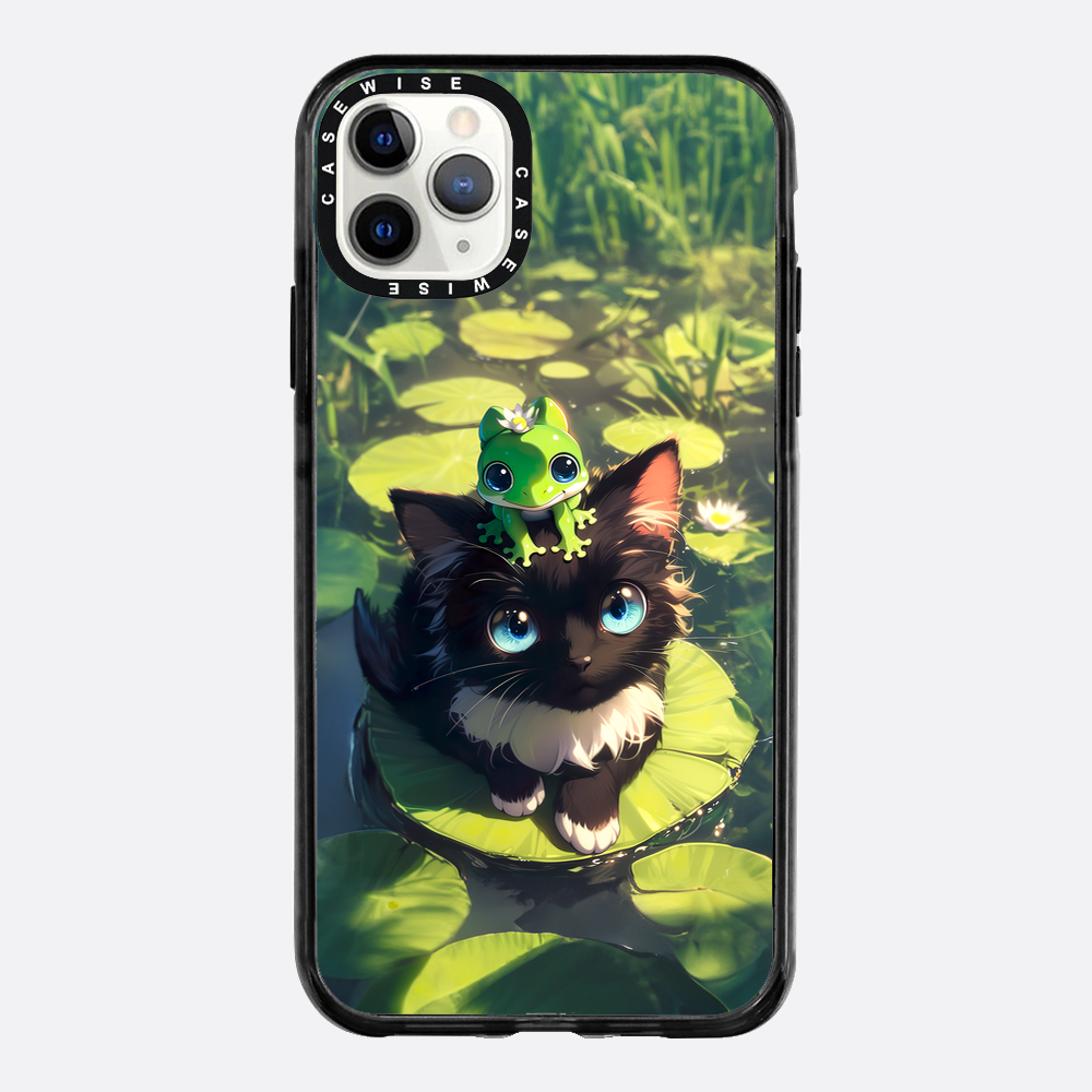 Black Cat & Frog Friendship - Etui