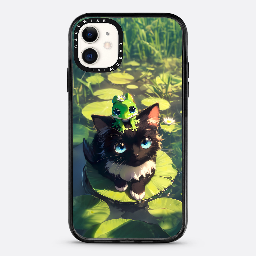 Black Cat & Frog Friendship - Etui