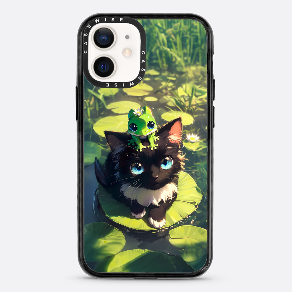 Black Cat & Frog Friendship - Etui