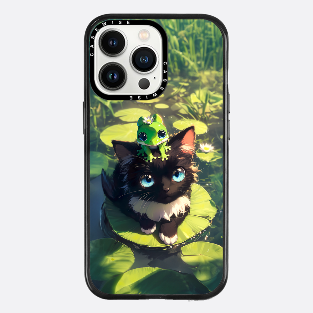 Black Cat & Frog Friendship - Etui