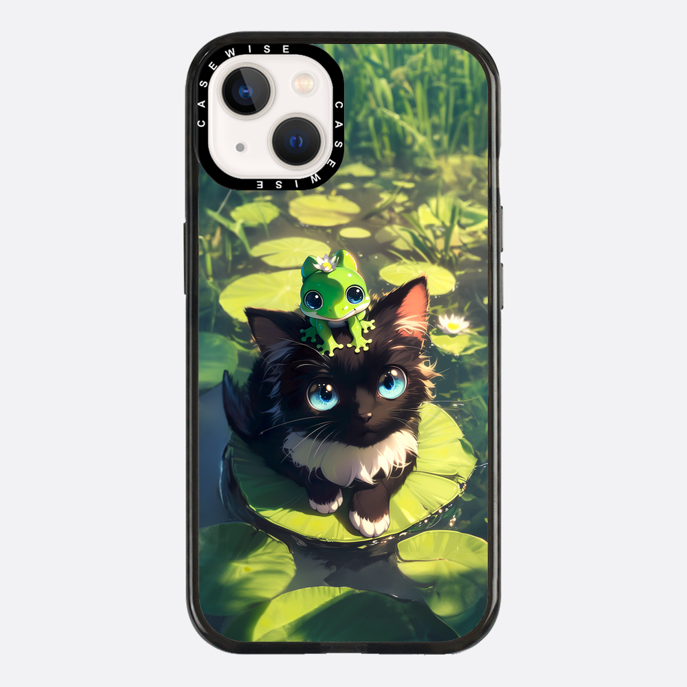Black Cat & Frog Friendship - Etui