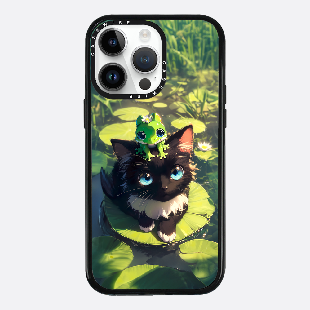 Black Cat & Frog Friendship - Etui