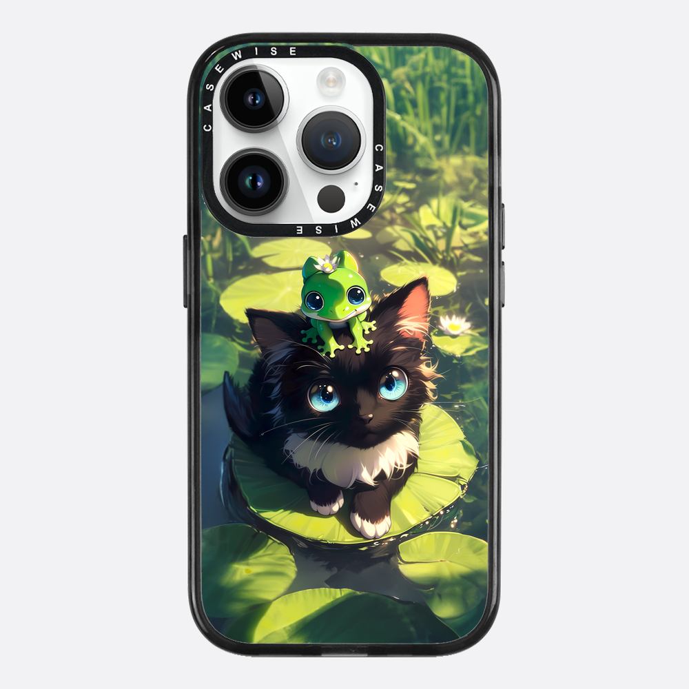 Black Cat & Frog Friendship - Etui