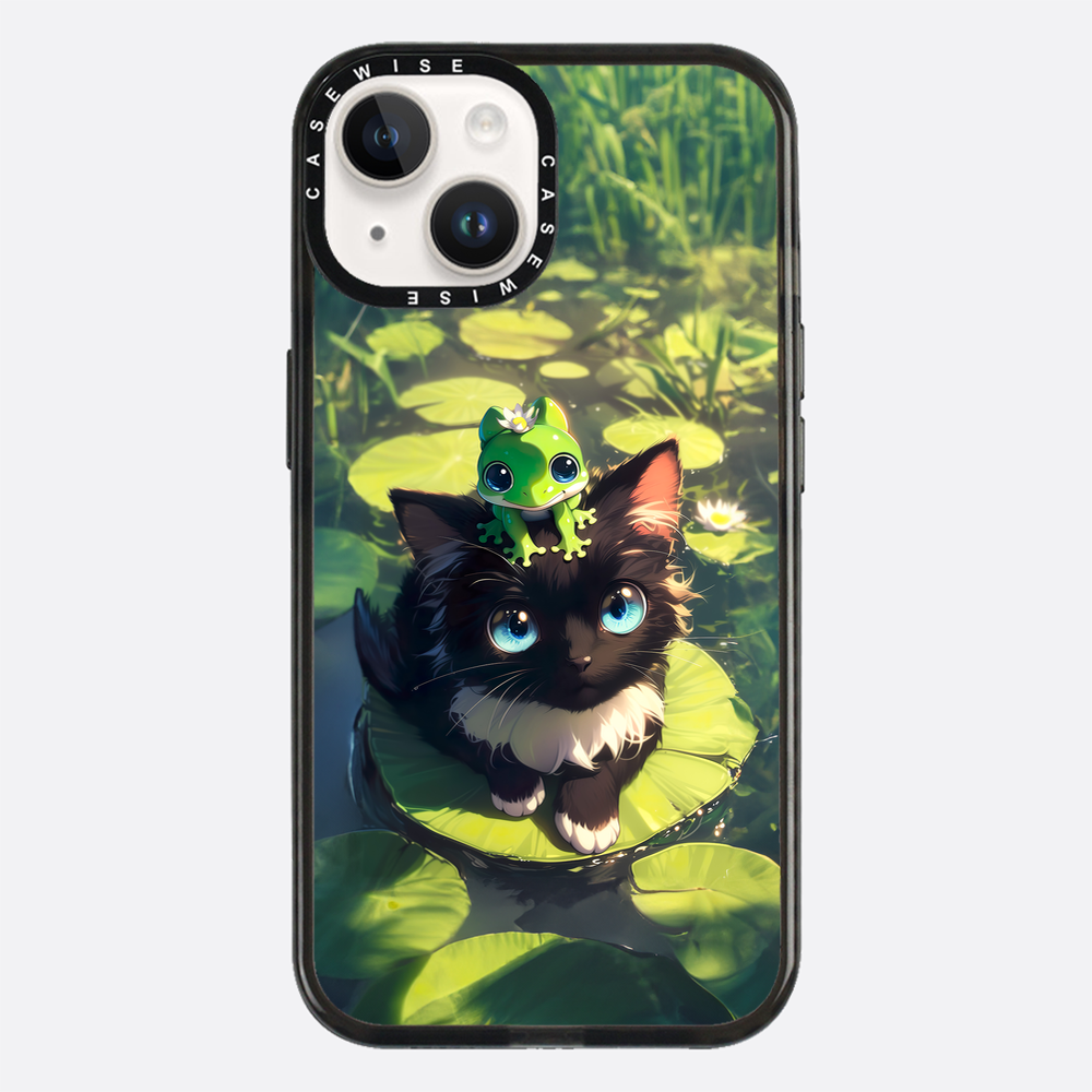 Black Cat & Frog Friendship - Etui