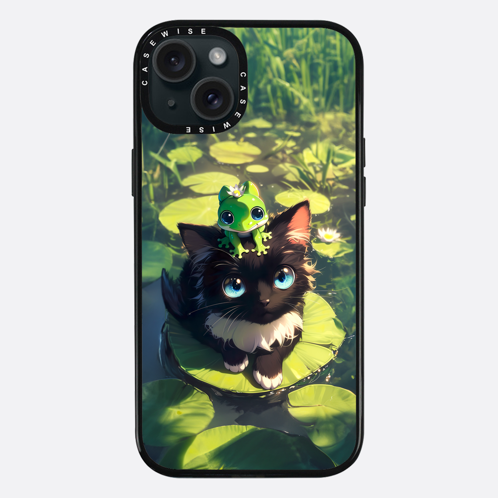 Black Cat & Frog Friendship - Etui