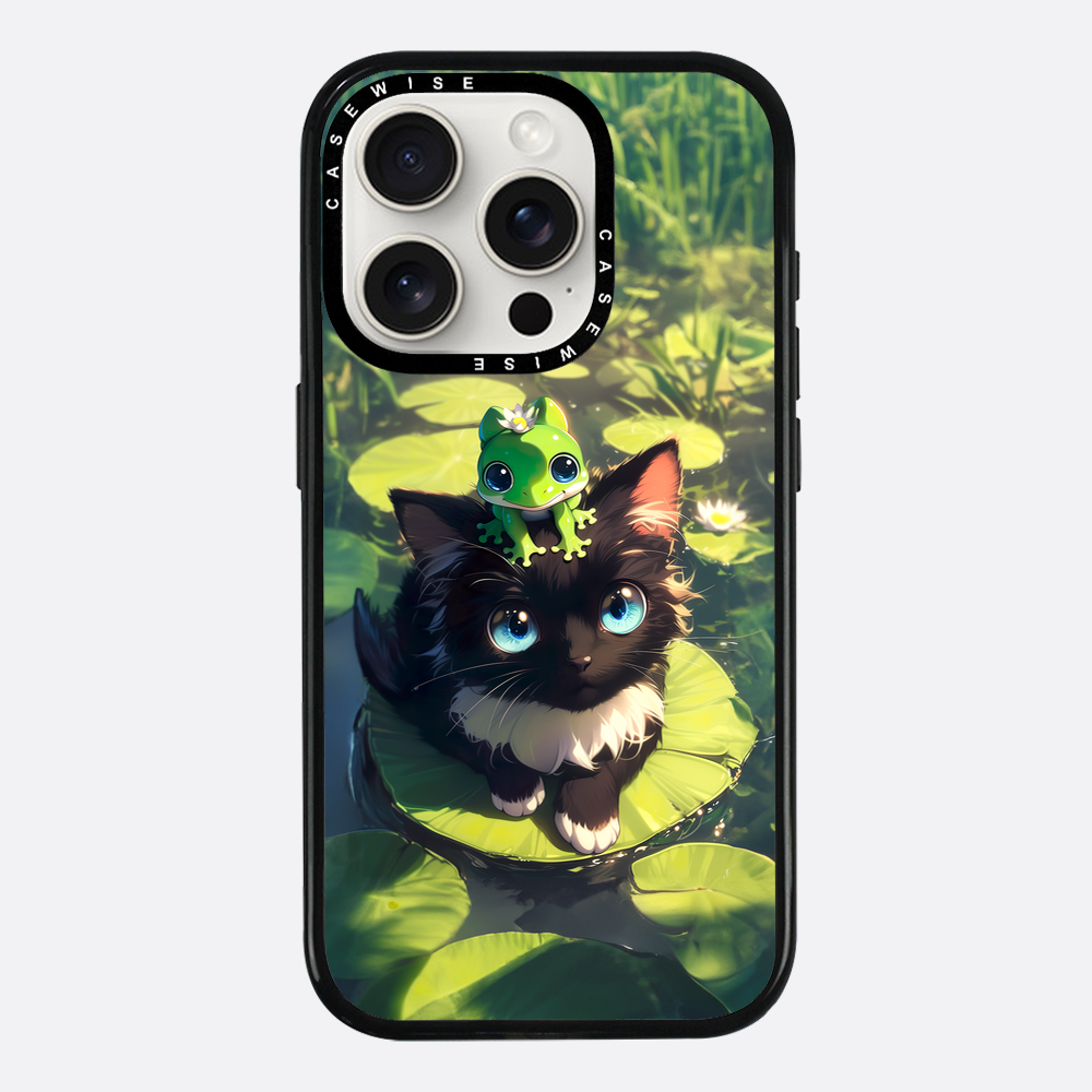 Black Cat & Frog Friendship - Etui