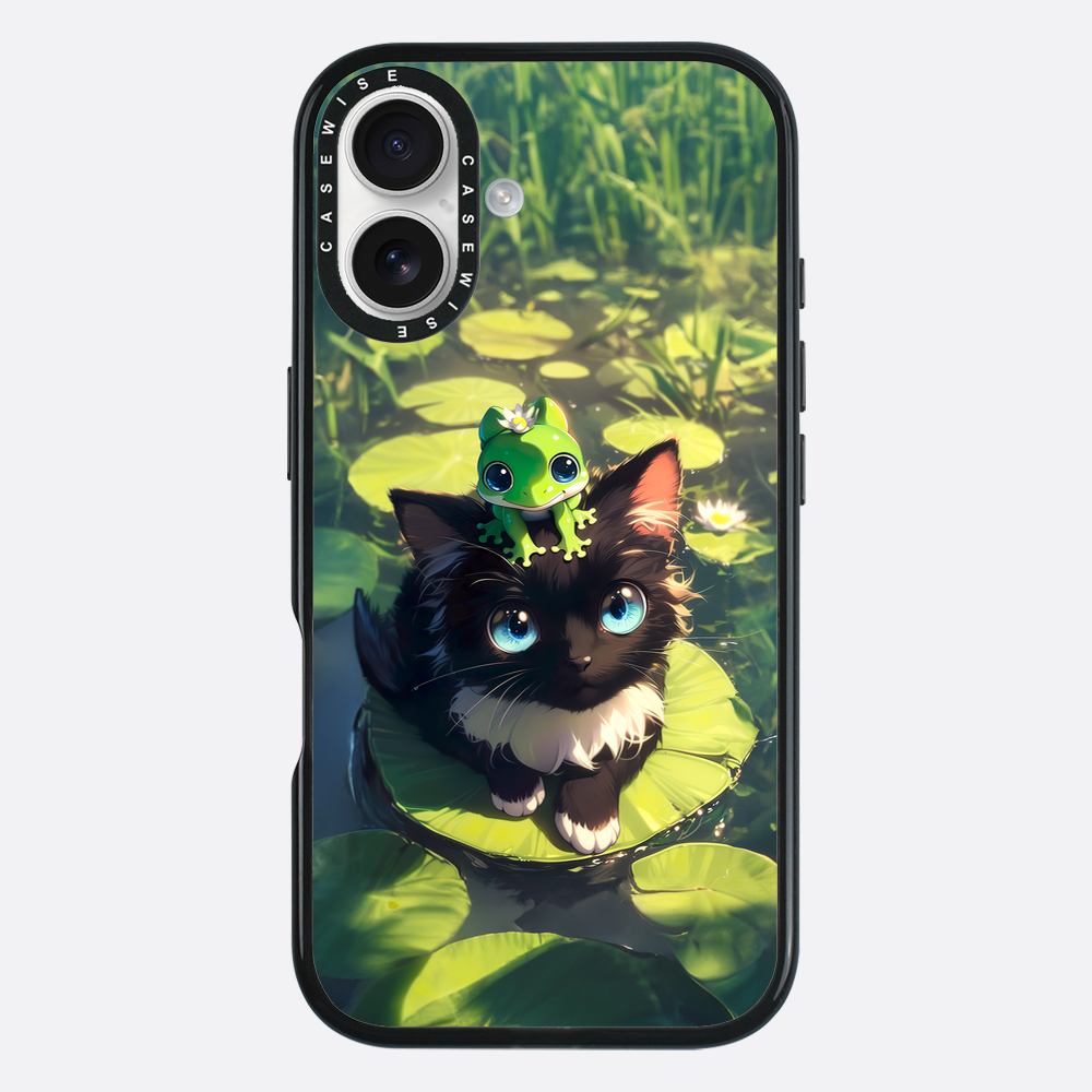 Black Cat & Frog Friendship - Etui