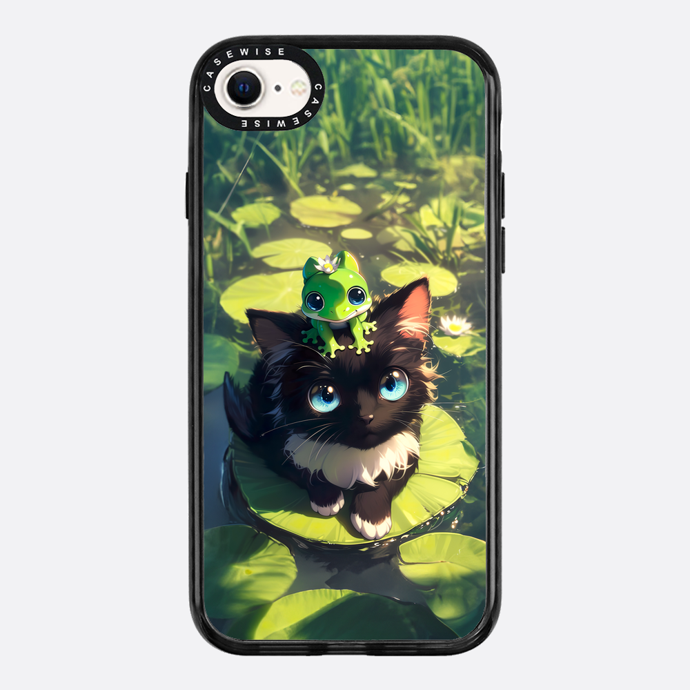 Black Cat & Frog Friendship - Etui