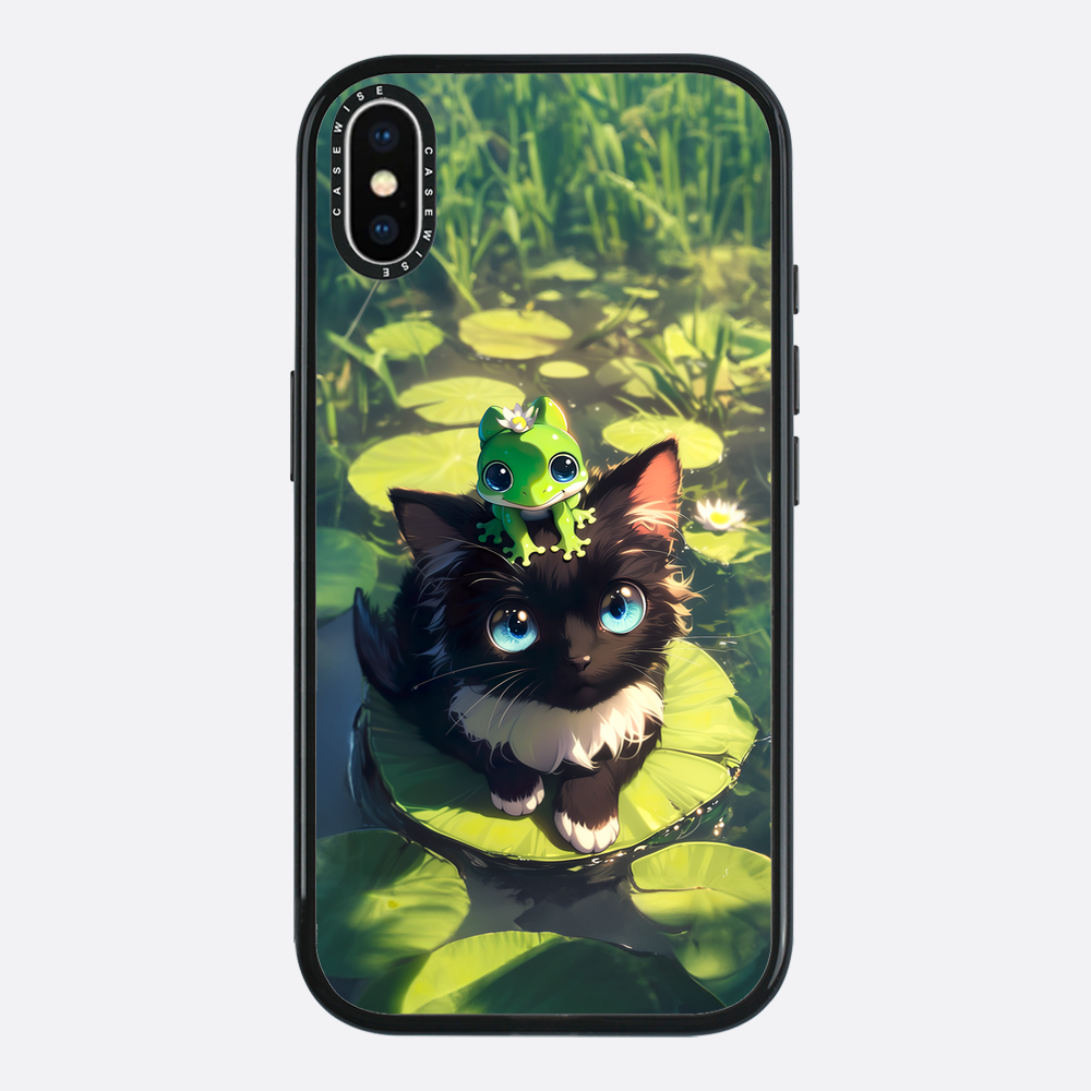Black Cat & Frog Friendship - Etui