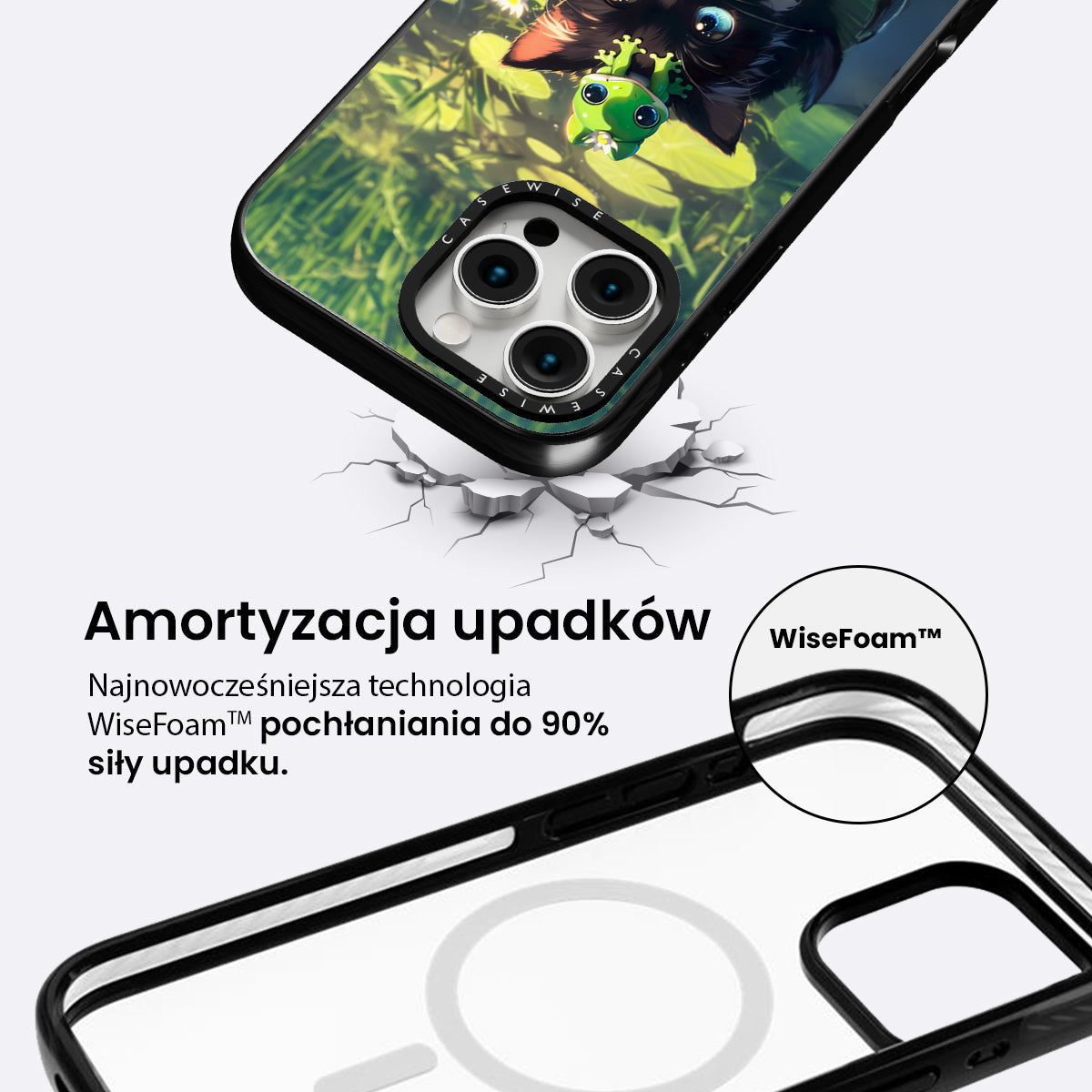 Black Cat & Frog Friendship - Etui