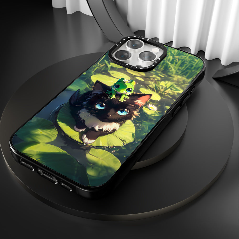 Black Cat & Frog Friendship - Etui