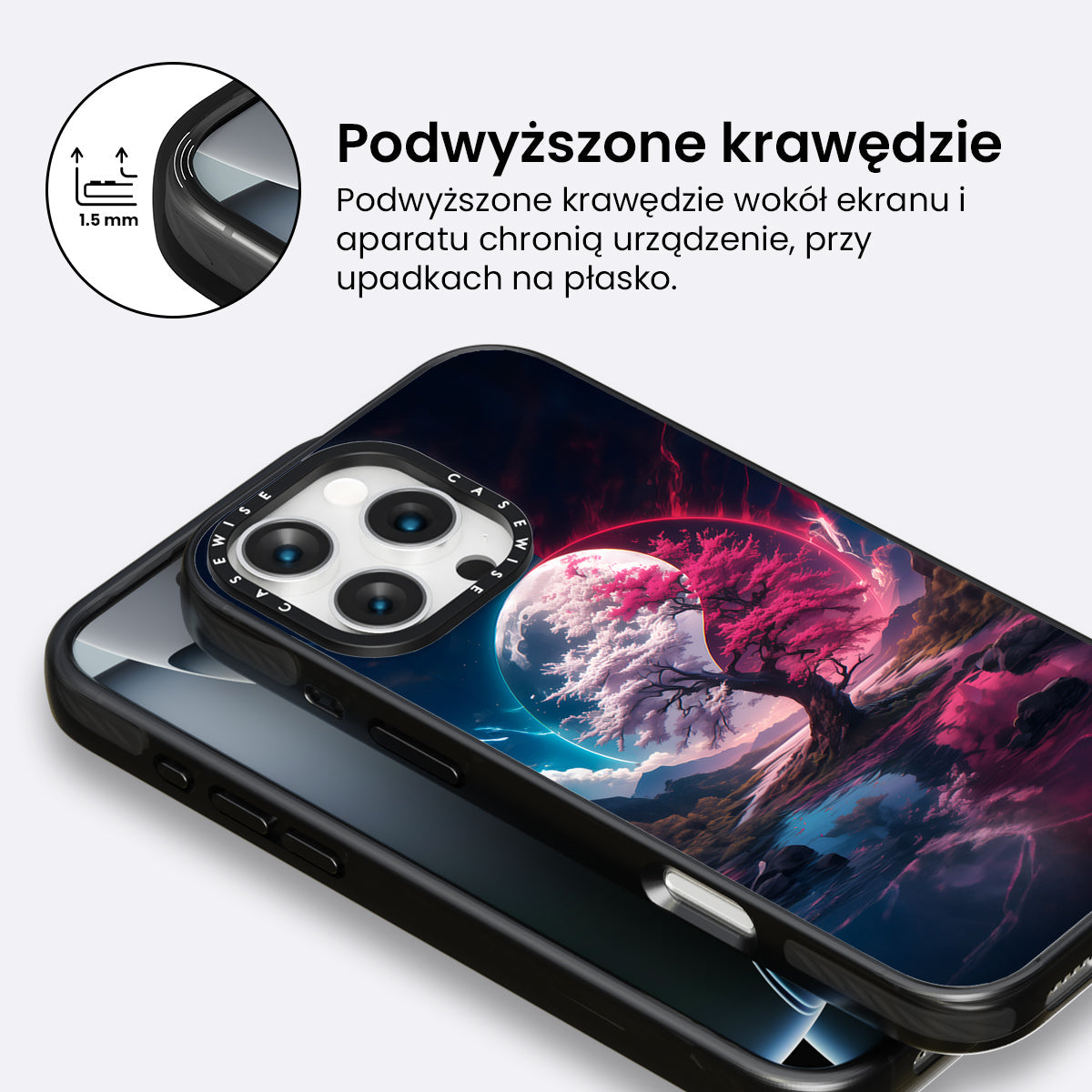 Cherry Blossom Sakura Yin and Yang - Etui
