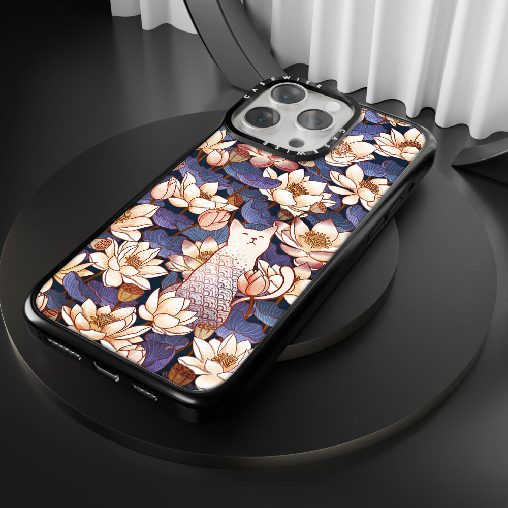 White cat and lotus - Etui
