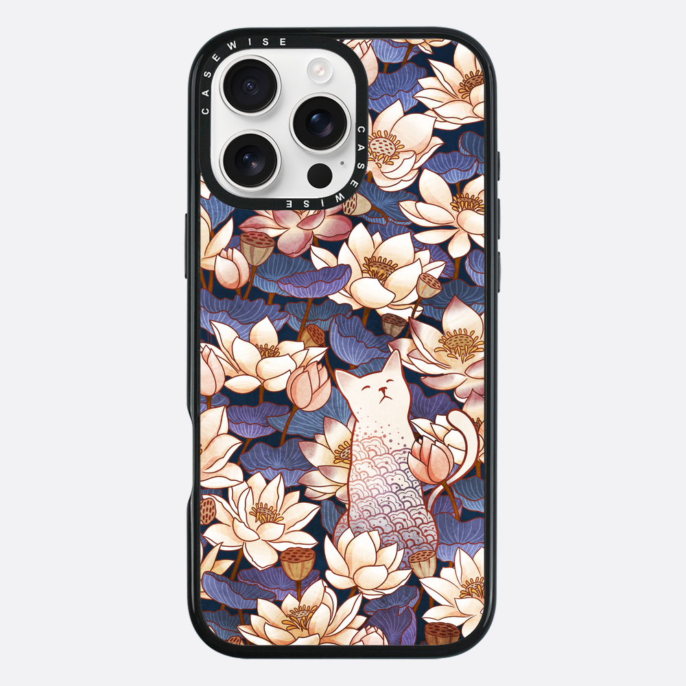 White cat and lotus - Etui