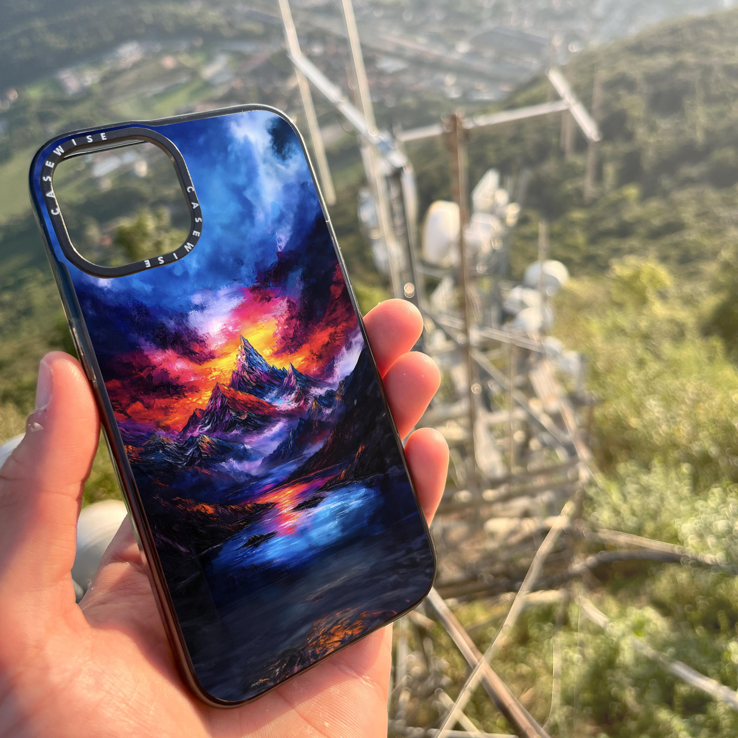 Misty Sunset Mountain Dream - Etui